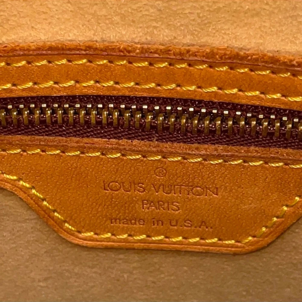 Y2K USA Made Vintage Louis Vuitton GM Looping Monogram Canvas Shoulder Handbag